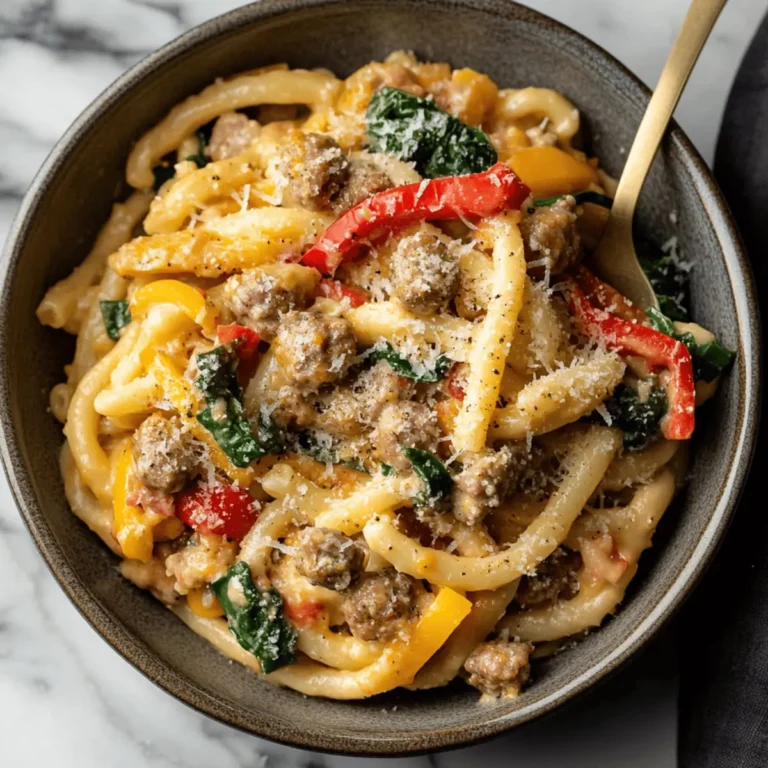 Creamy Sausage and Peppers Pasta