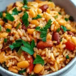 Healthy Mediterranean Rice and Beans
