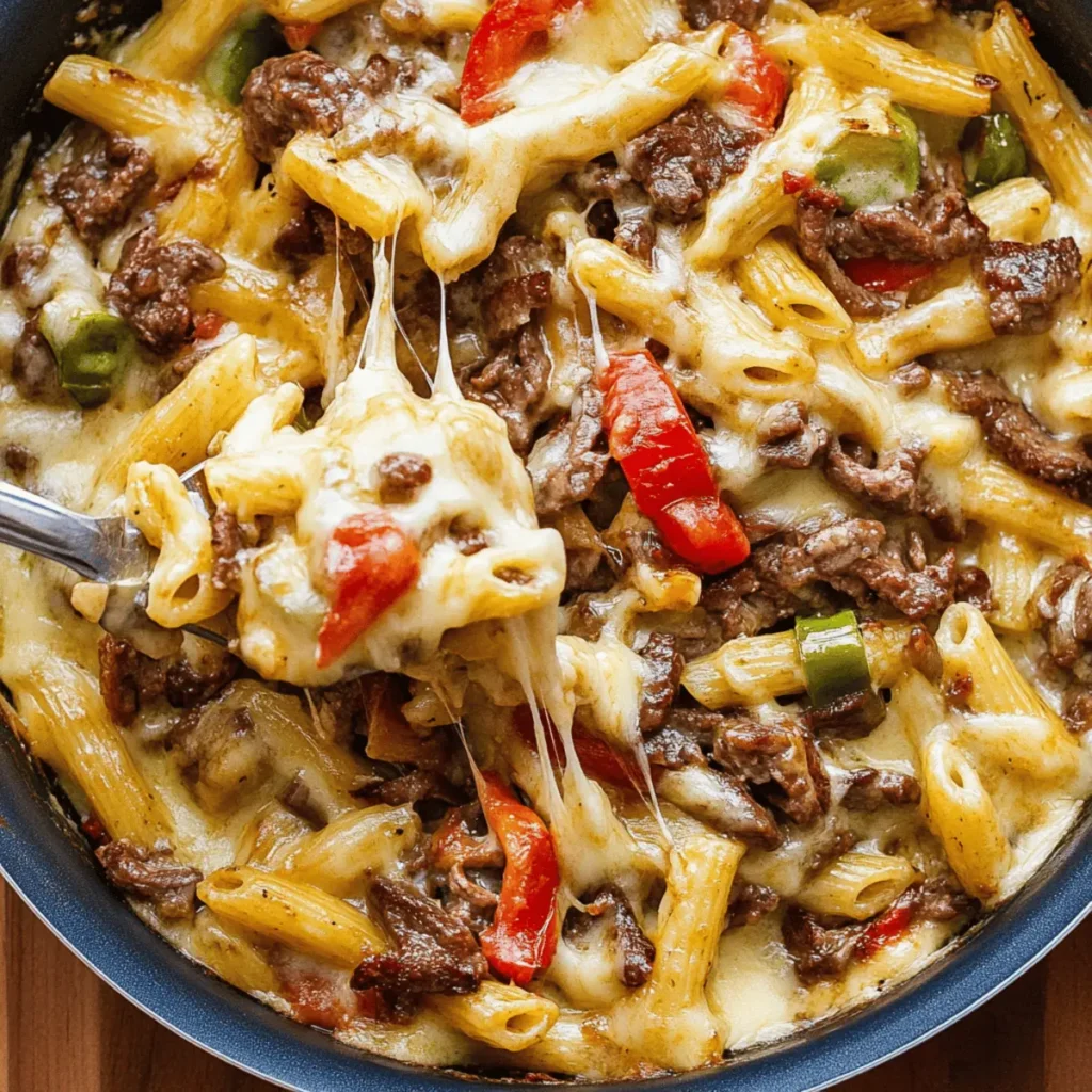 Philly Cheesesteak Pasta