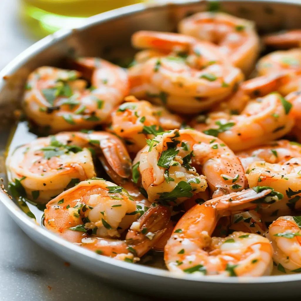 15-Minute Garlic Shrimp in Lemon Butter Sauce
