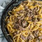 Beef and Garlic Butter Pasta recipe