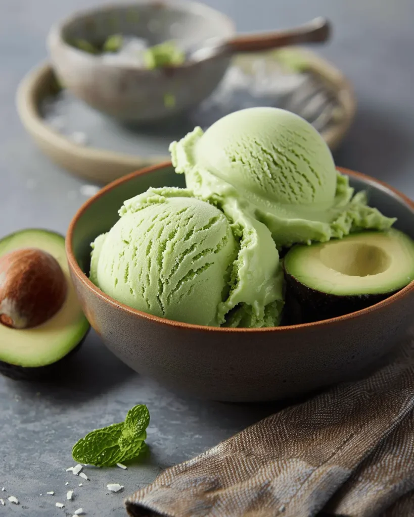 California Avocado Coconut Ice Cream