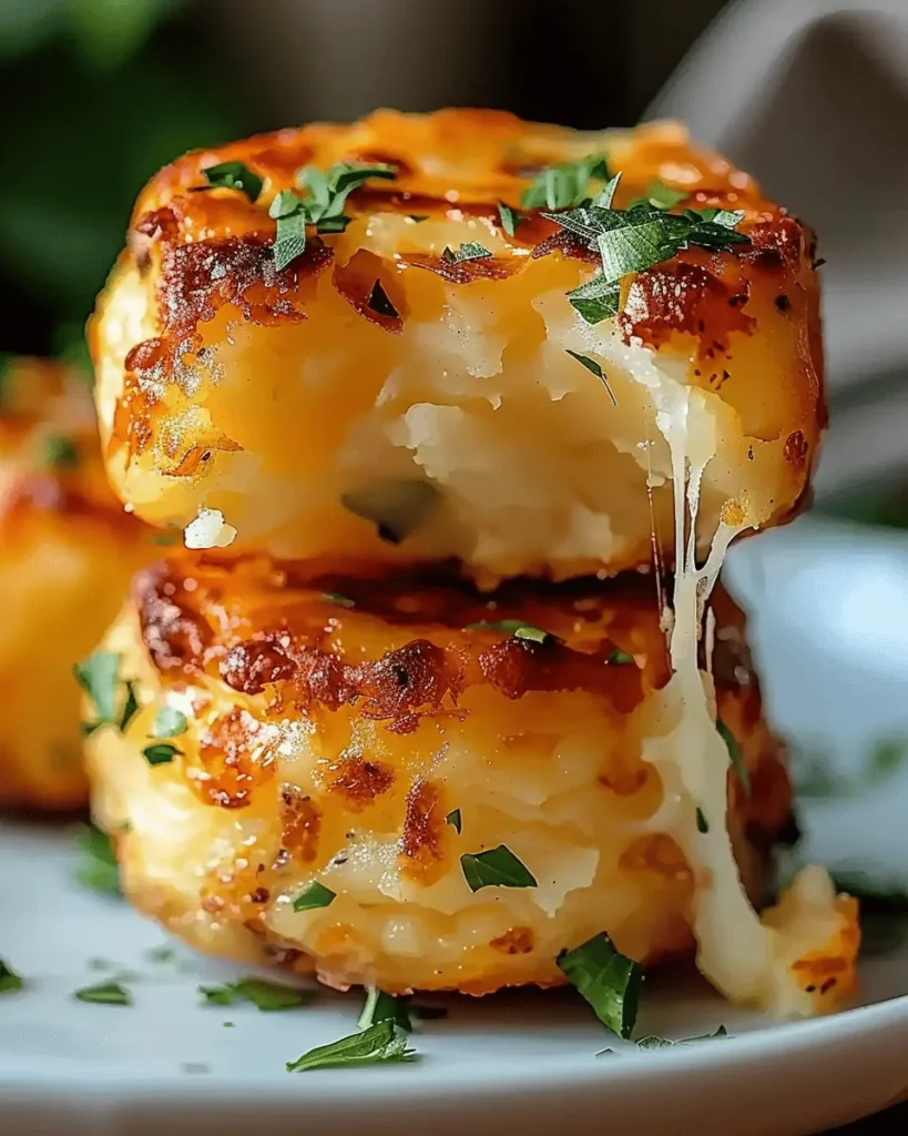 Cheesy Mashed Potato Puff Bites