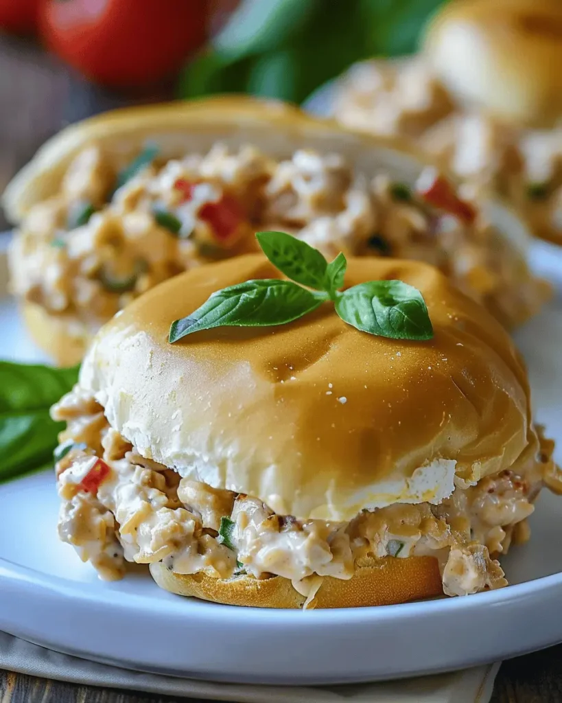Chicken Alfredo Sloppy Joes