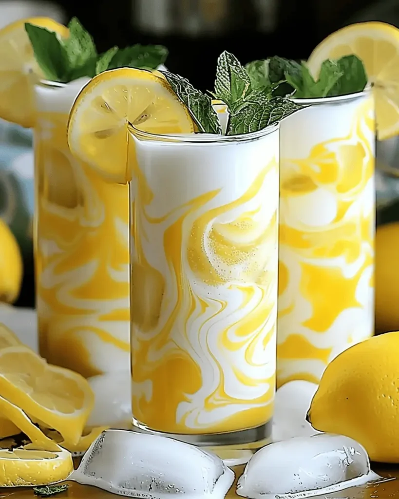 Condensed Milk Lemonade Refreshing Summer Drink Idea