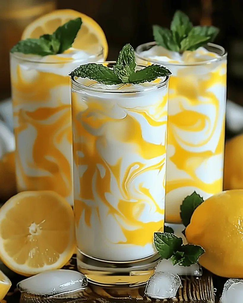 Condensed Milk Lemonade Refreshing Summer Drink Idea