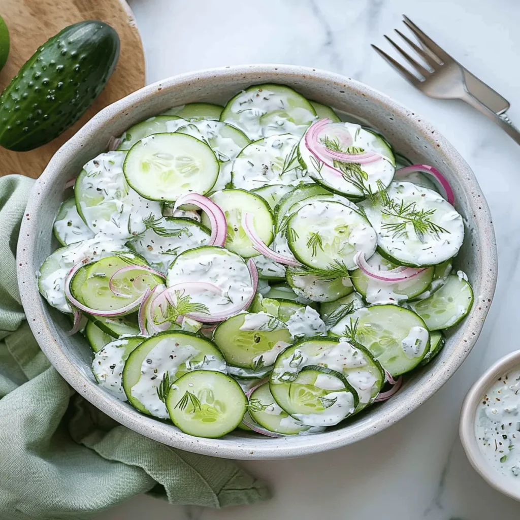 Creamy Cucumber Salad