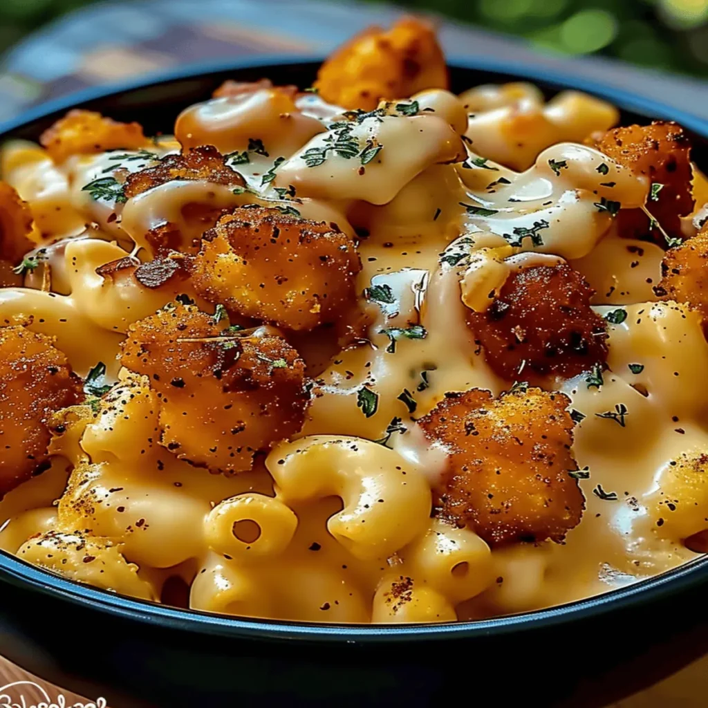 Creamy Honey Pepper Chicken Mac and Cheese Delight