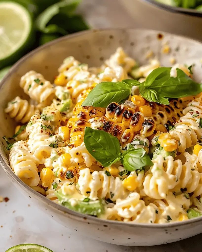 Creamy Street Corn Pasta Salad