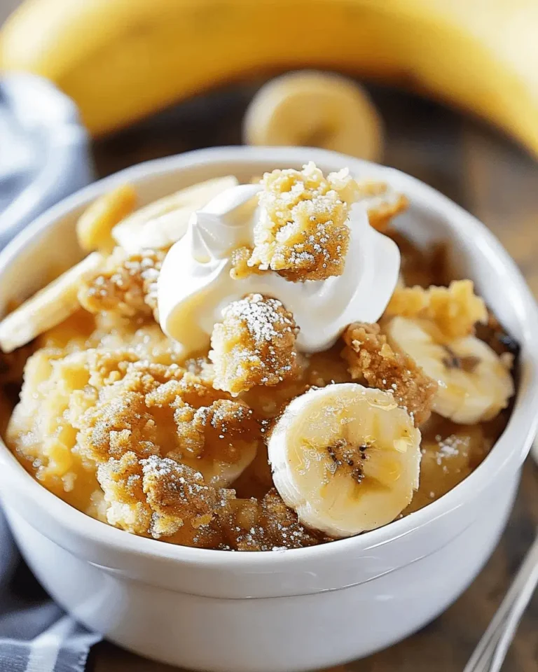 Easy Banana Cobbler
