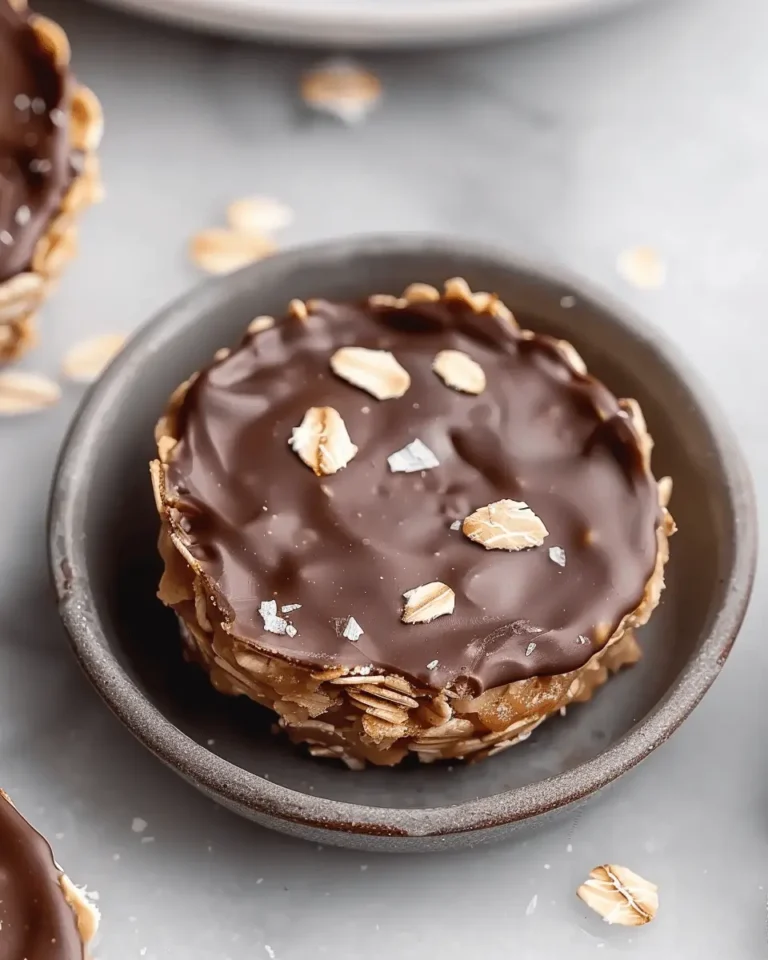 Easy No Bake Peanut Butter Oat Cups