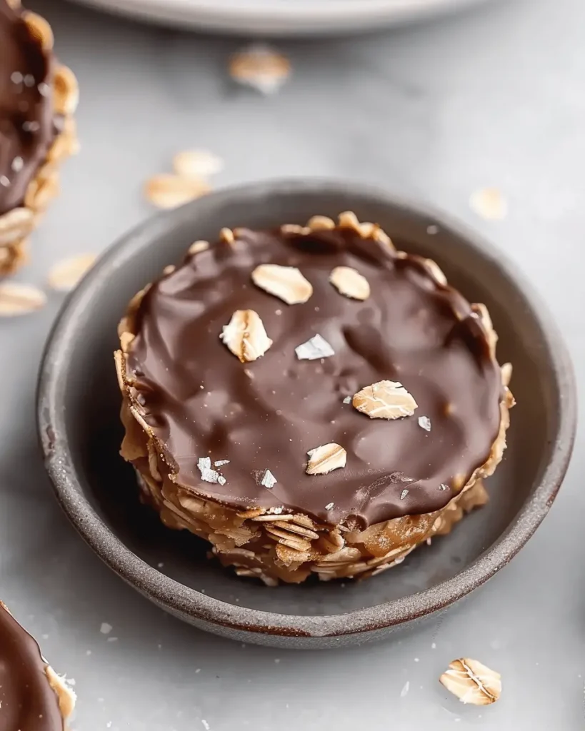Easy No Bake Peanut Butter Oat Cups