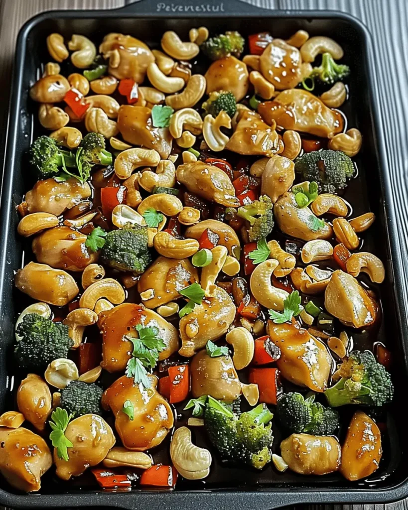 Easy Sheet Pan Cashew Chicken Recipe for Busy Weeknights