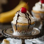 Homemade Banana Split Cupcakes