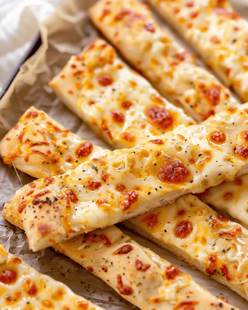 Homemade Cheesy Breadsticks