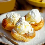 Light choux pastries filled with lemon cream
