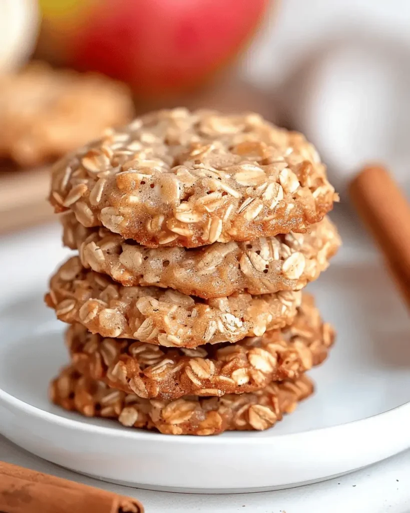 Low Sugar Applesauce Oatmeal Cookies