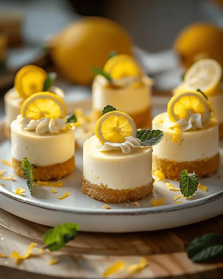 Mini Lemon Cheesecakes