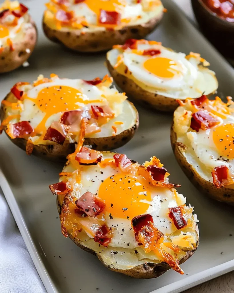 Twice Baked Loaded Breakfast Potatoes