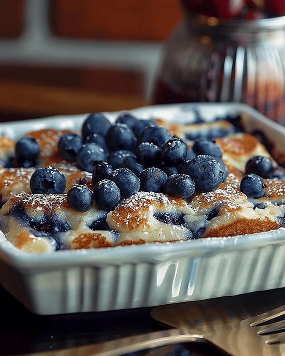 Blueberry Buttermilk Pancake Casserole: Easy and Indulgent Delight
