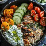 Mediterranean Chicken Tzatziki Bowls