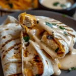 Cheesy Garlic Chicken Wraps