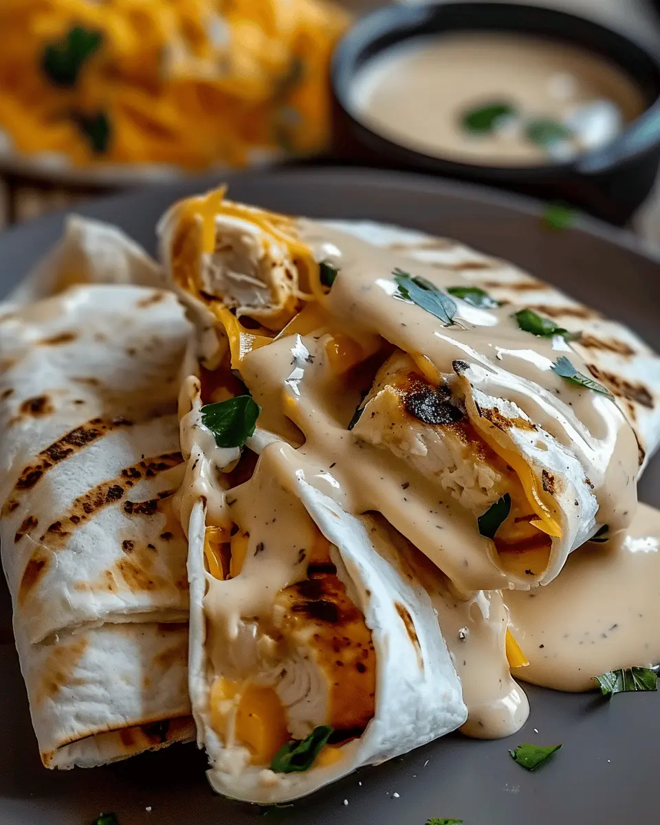 Cheesy Garlic Chicken Wraps: Easy Comfort Food for Everyone