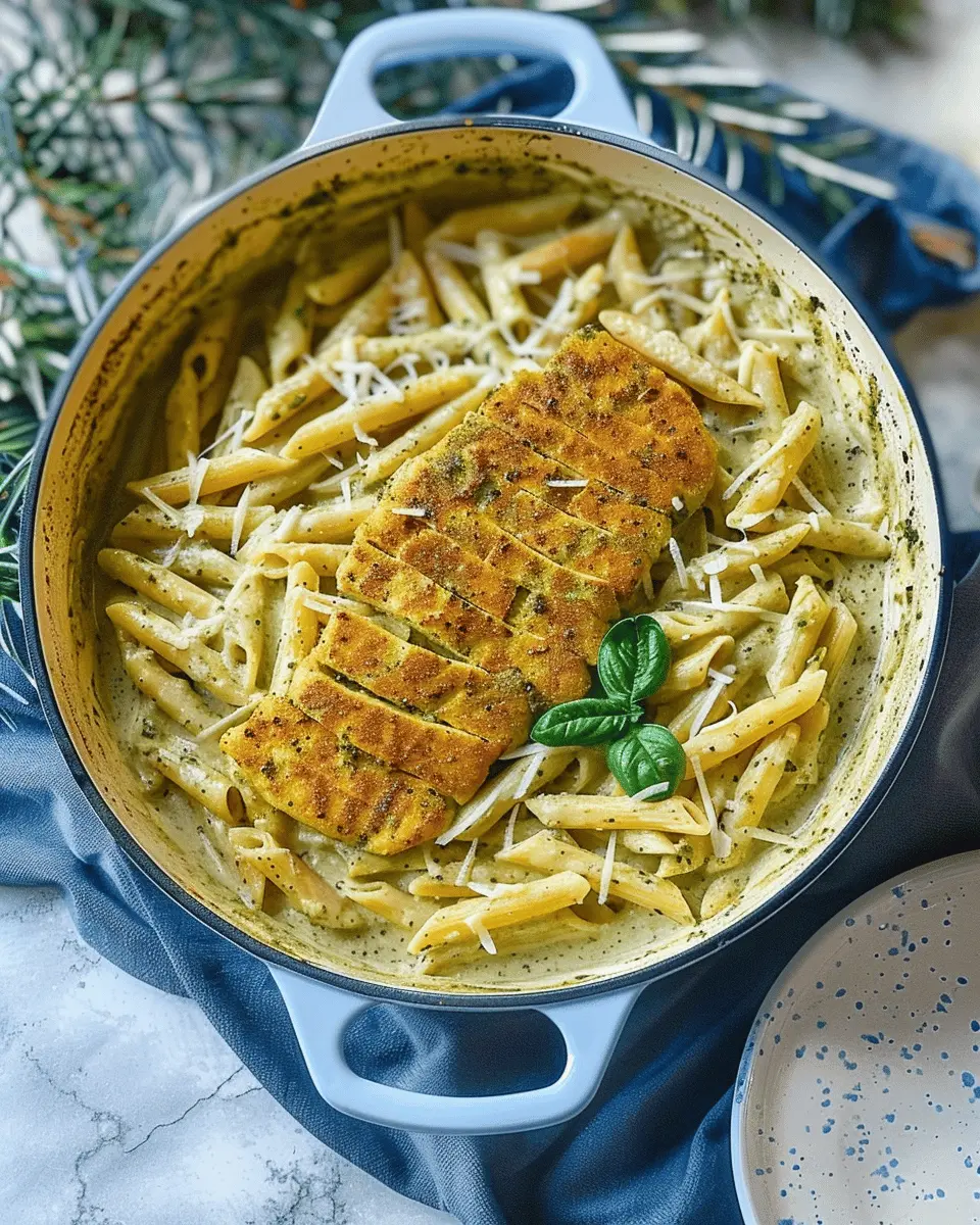 Creamy Pesto Sauce Pasta: Best Easy One Pot Recipe with Turkey Bacon