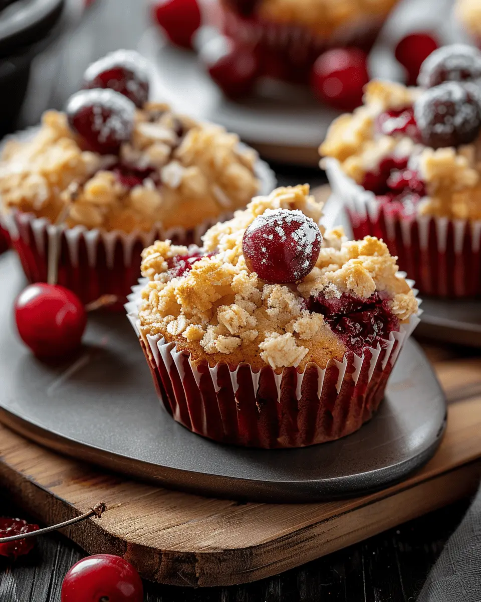 Cherry Cobbler Muffins