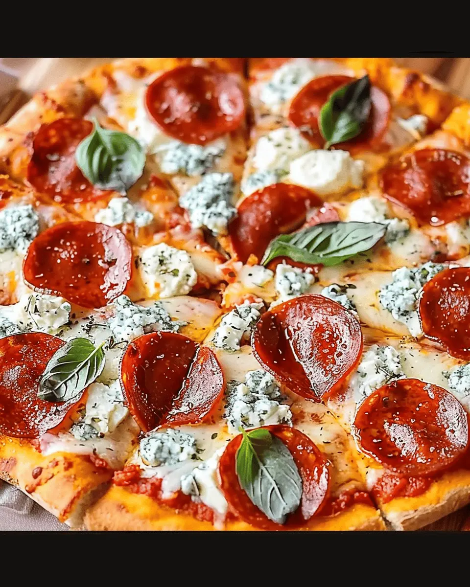Hot Honey Pepperoni Ricotta Pizza: Sweet and Spicy Indulgence