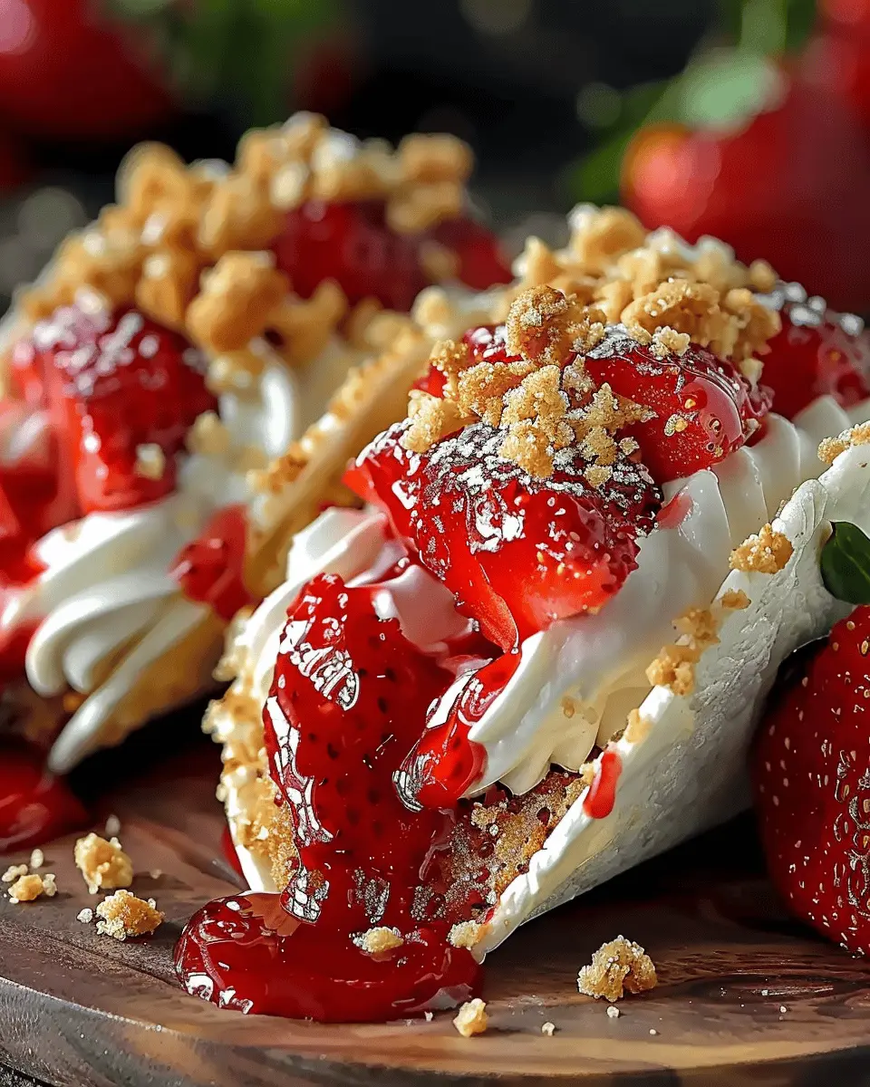 Strawberry Crunch Cheesecake Tacos: Easy Indulgence for Summer