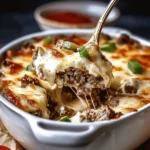 Low Carb Philly Cheesesteak Casserole