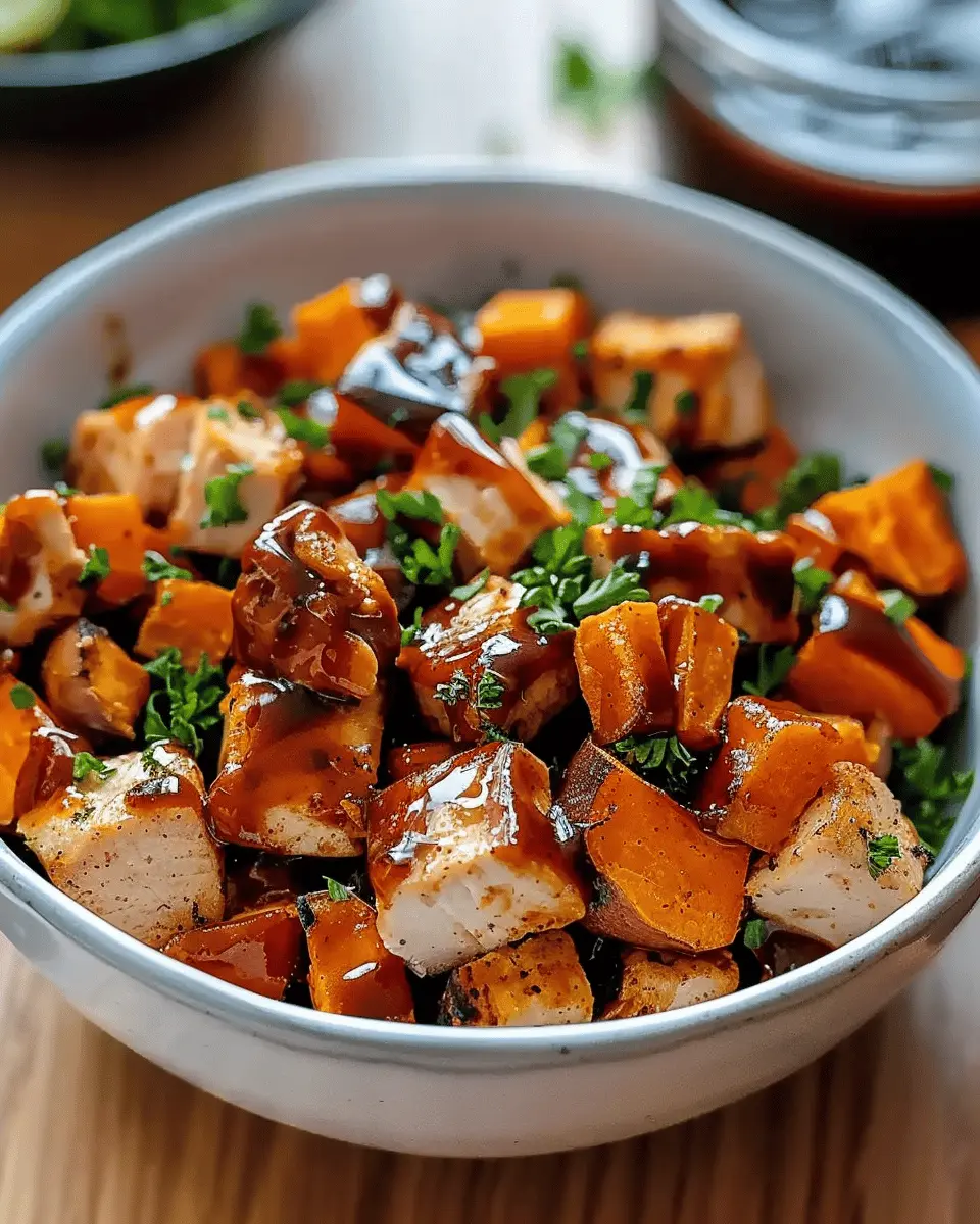 BBQ Chicken Sweet Potato Bowl: Easy and Flavor-Packed Delight