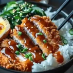Japanese Katsu Bowls with Tonkatsu Sauce – Crispy, Saucy, and So Satisfying