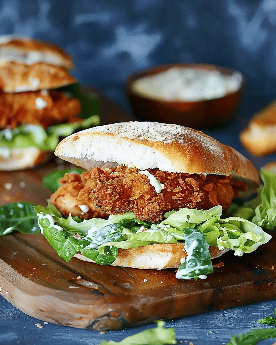Crispy Chicken Caesar Sandwich: A Juicy Twist with Turkey Bacon