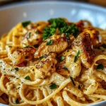the best Cowboy Butter Chicken Linguine