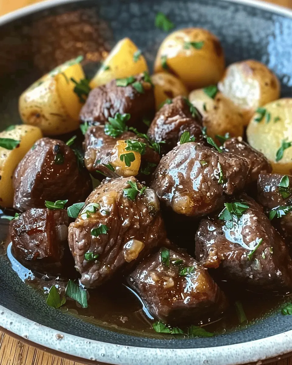 Garlic Butter Beef Bites & Potatoes: An Easy, Satisfying Dinner