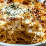 Baked Cream Cheese Spaghetti Casserole Recipe