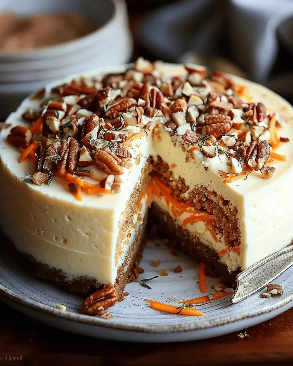 Carrot Cake Cheesecake Recipe – Easy Indulgent Holiday Treat