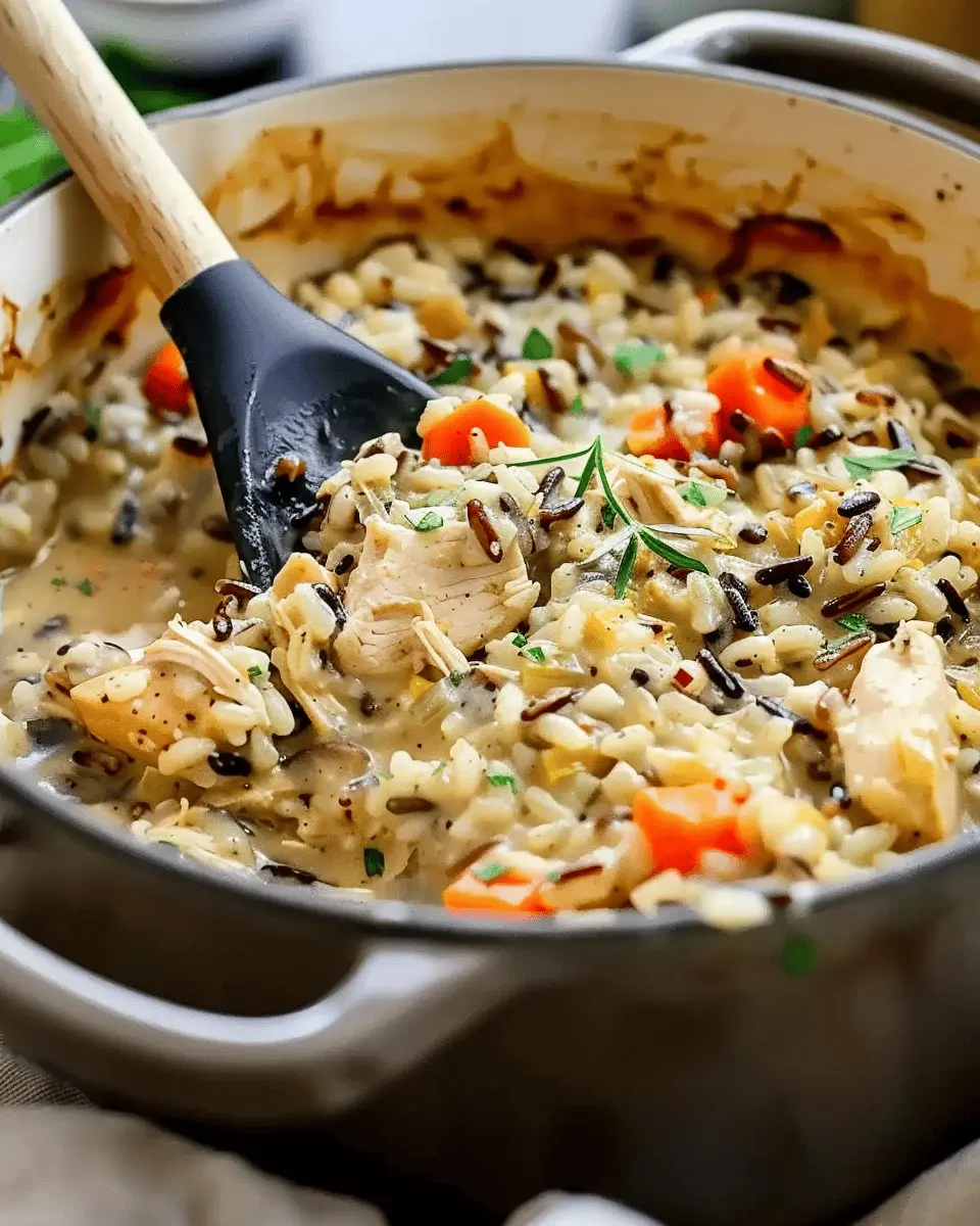 Chicken Wild Rice Casserole with Turkey Bacon: Easy Comfort Food