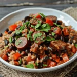Hearty Black Beans and Rice with Sausage