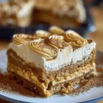 Pumpkin Spice Gooey Cake with Cream Cheese Frosting