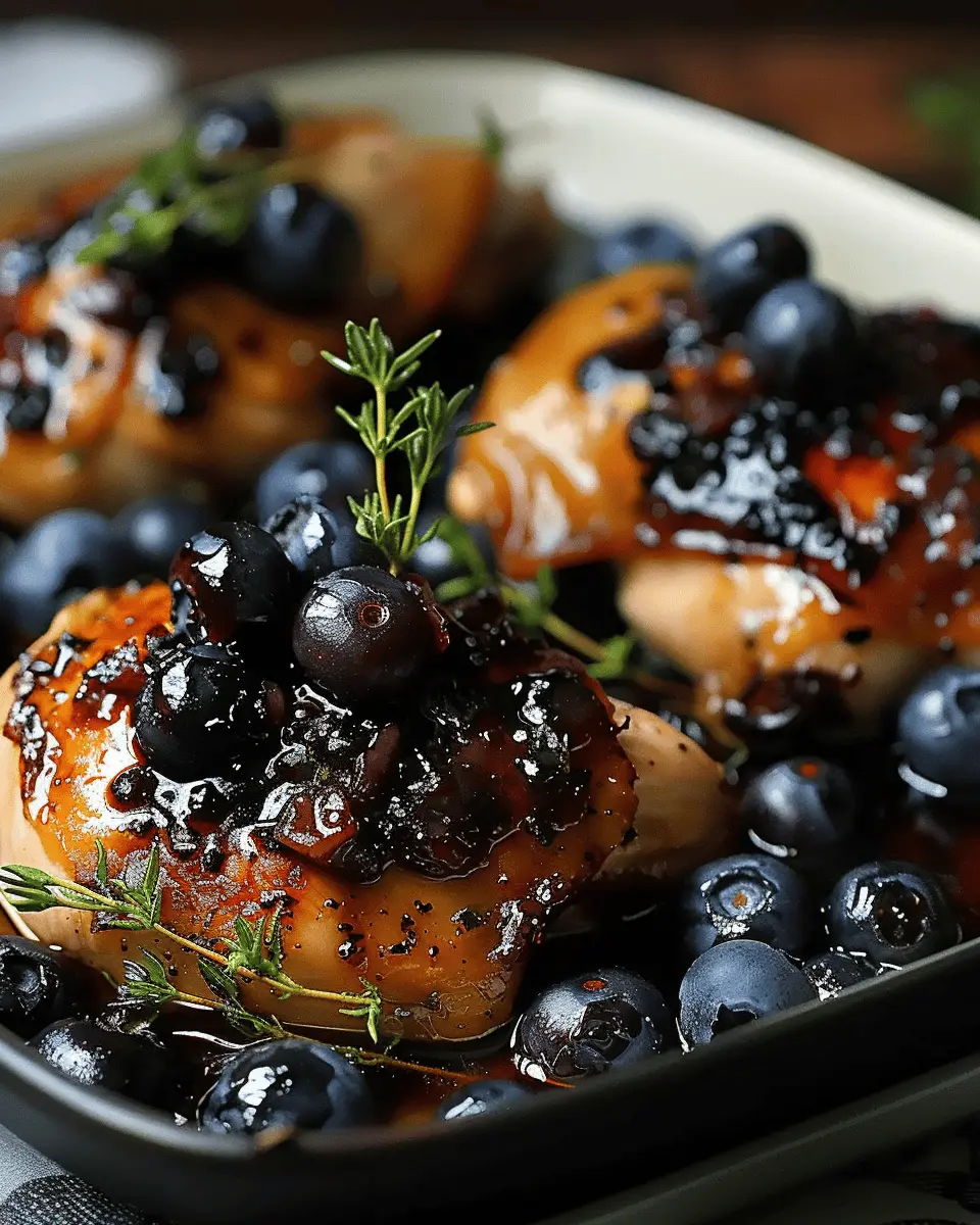 The Best Blueberry Thyme Chicken Recipe That Even Skeptics Love