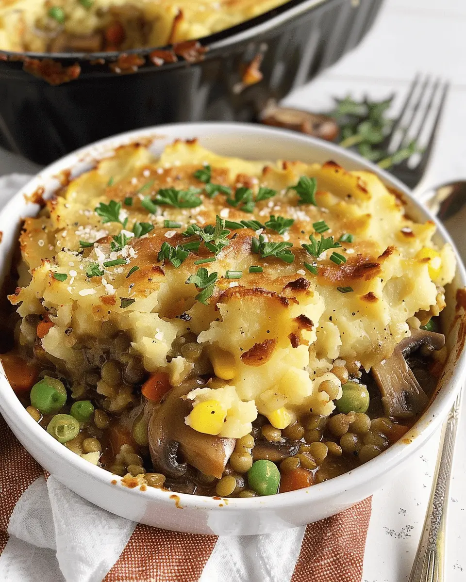 Shepherd’s Pie – Mushroom and Lentil: Easy Comfort Food Delight