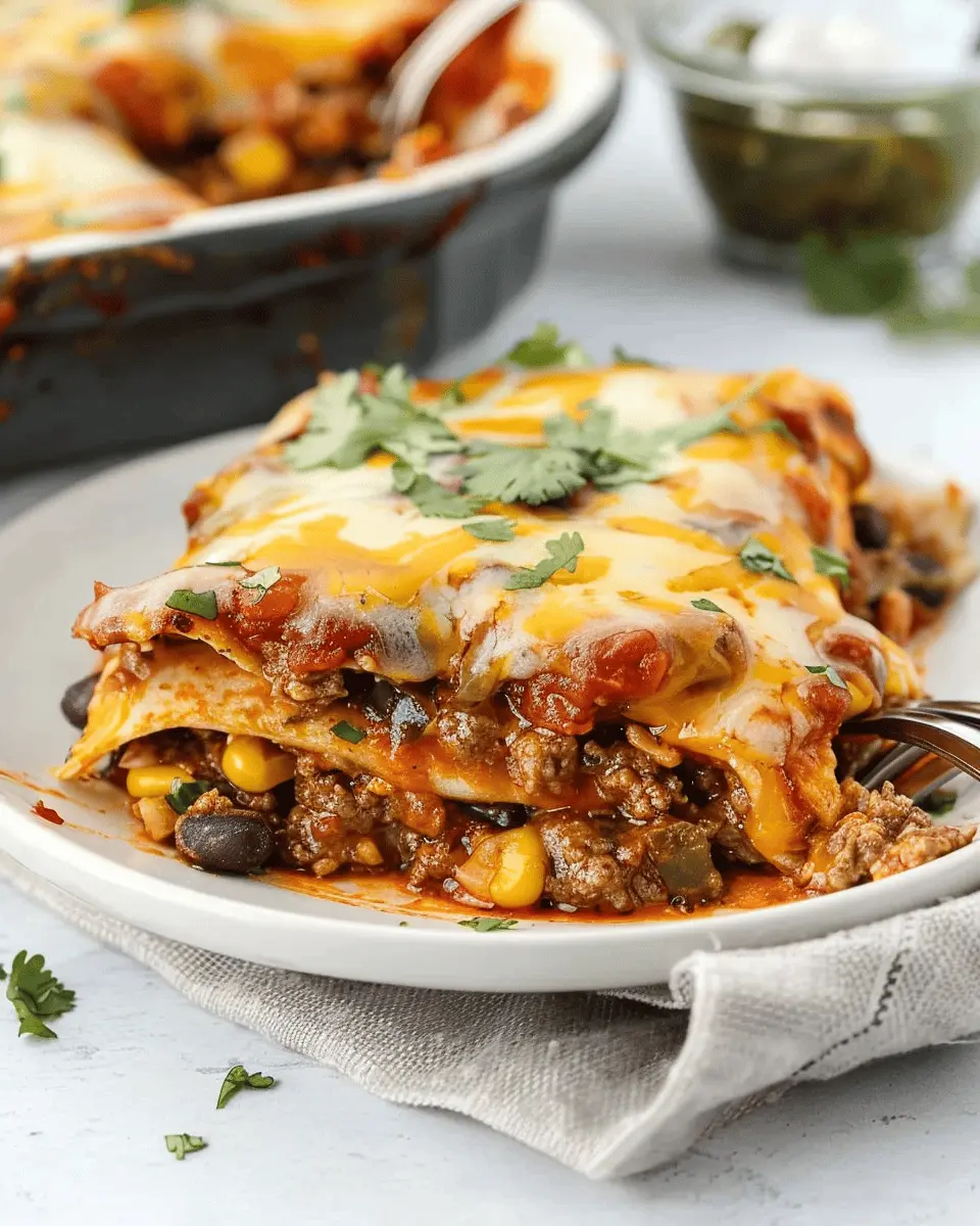 Beef Enchilada Casserole with Corn Tortillas: Easy Family Delight