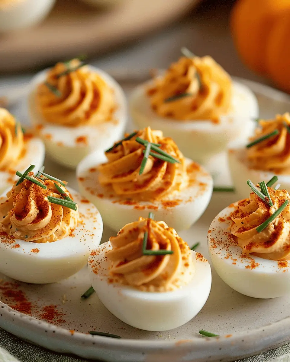 Pumpkin Patch Deviled Eggs: Easy Peeling & Turkey Bacon Twist