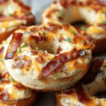 Zesty Bacon Cream Cheese Bagels