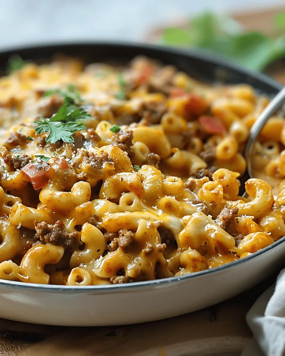 One-Pot Cheeseburger Macaroni: Easy Comfort for Busy Nights