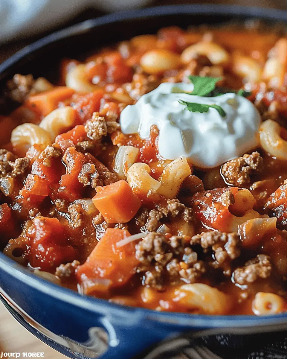 Best Old Fashioned Goulash: A Cozy Comfort Food with Turkey Bacon and Chicken Ham