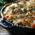 Creamy Chicken Pot Pie Orzo